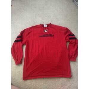 Vintage Carolina Hurricanes Longsleeve Shirt 90s Lee Sport Sz 2XL XXL Hockey NHL